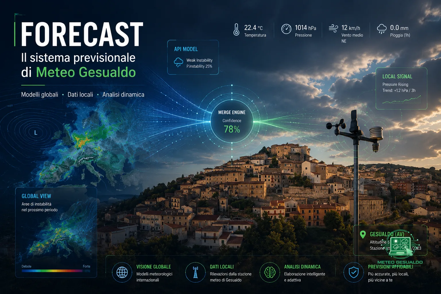 Dentro Forecast: come funziona il sistema previsionale di Meteo Gesualdo