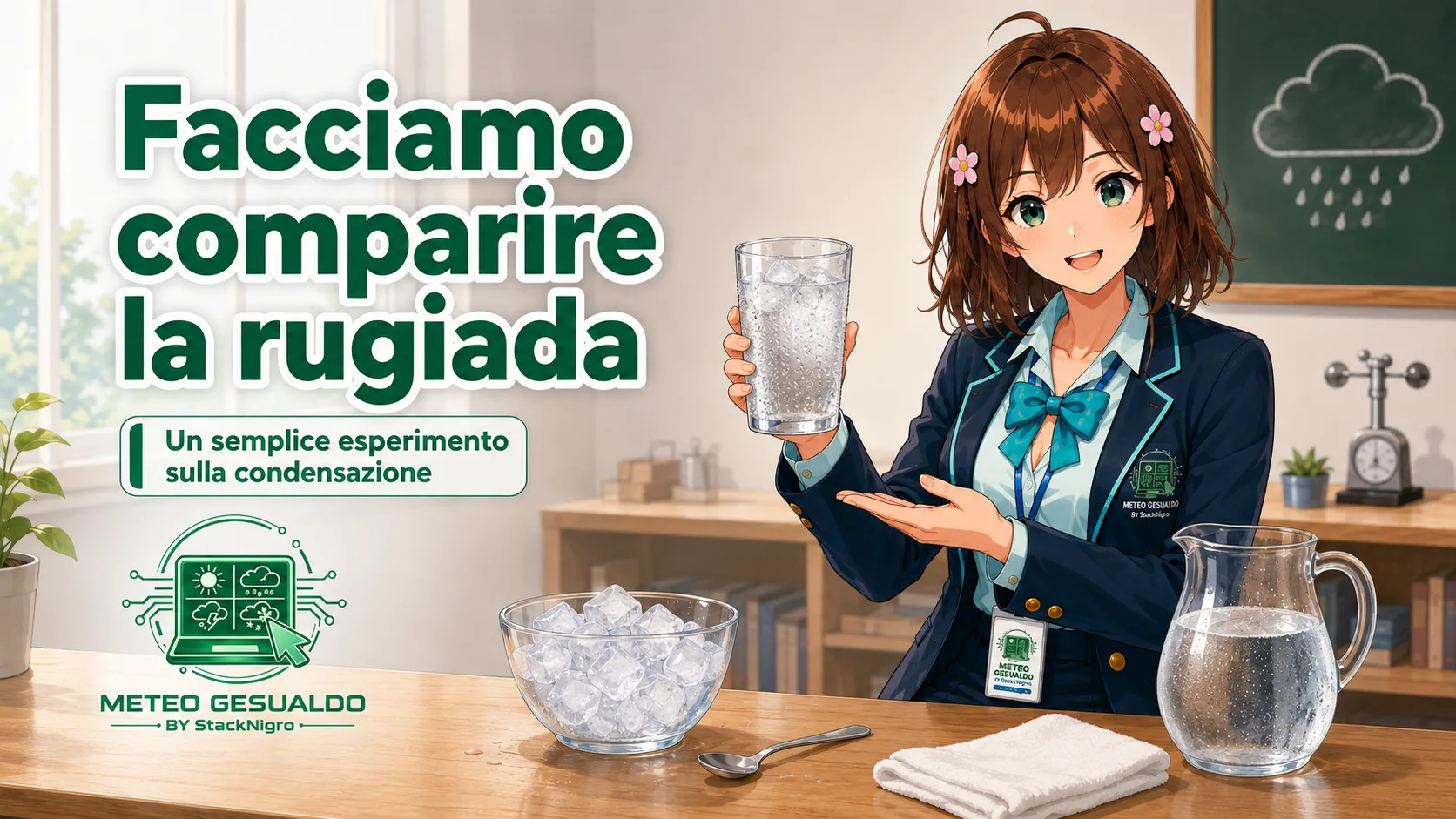 Facciamo comparire la rugiada: un semplice esperimento sulla condensazione