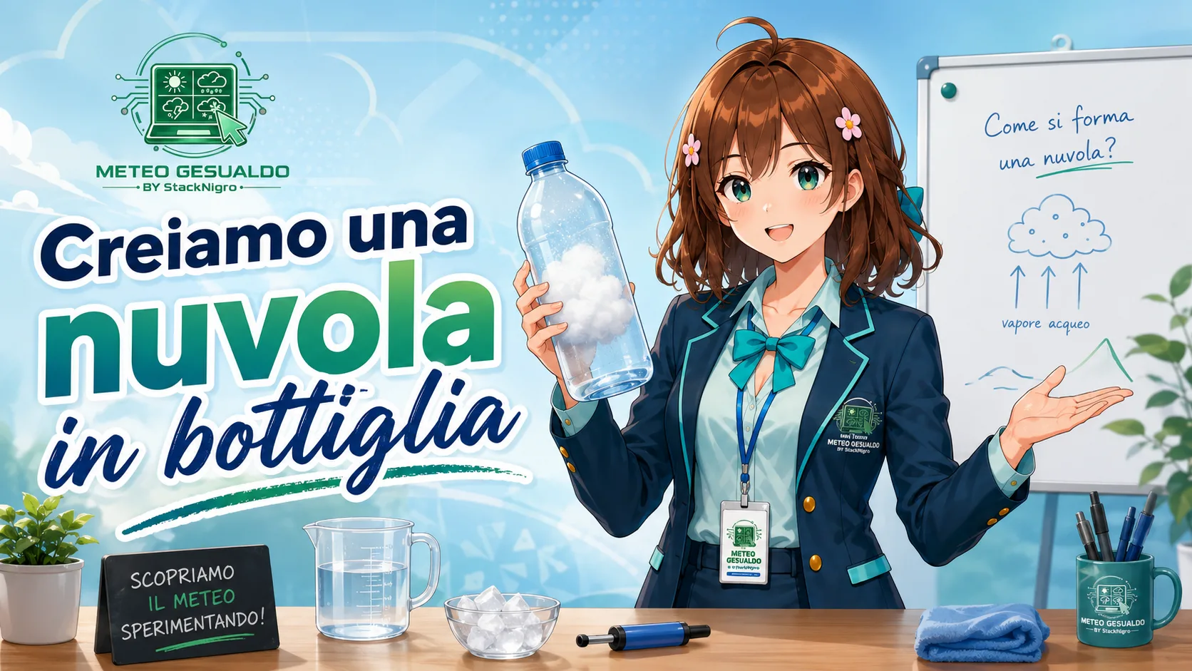 Creiamo una nuvola in bottiglia: un esperimento per capire come nasce una nube